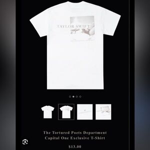 NWT/NIB Taylor Swift Capital One TTPD T-shirt